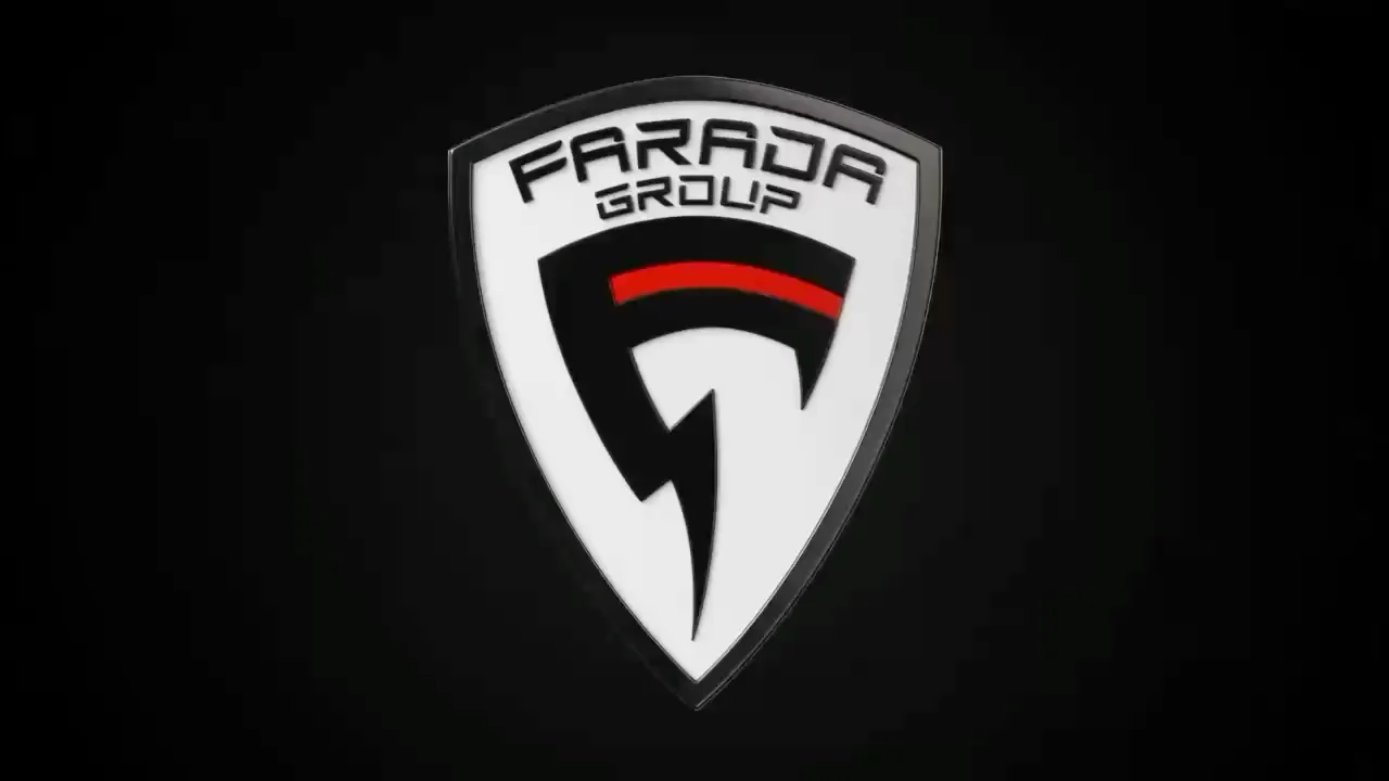 Godło Farada Group na ciemnym tle